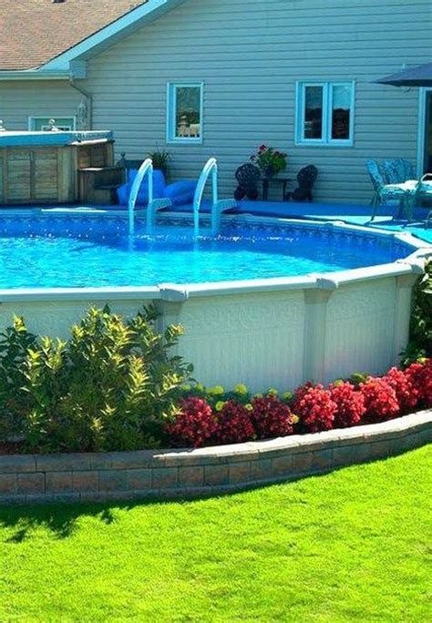 Amazing Ground Pool Landscaping That You Should Copy 29 - MAGZHOUSE