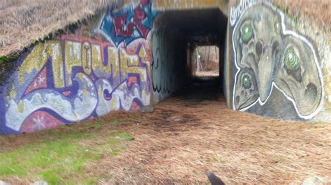 Graffiti on the railroad tunnel, northeast side.