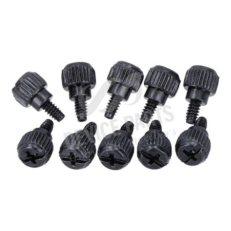 10Pcs Computer Case Screws Black