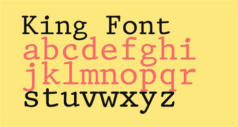 King free Font - What Font Is