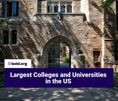 Largest Colleges & Universities | Top Ranked Schools | Bold.org