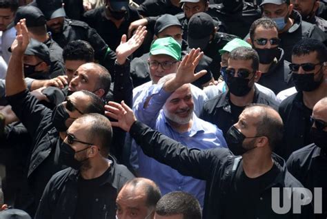 Photo: Hamas' Chief Ismail Haniya Greets Palestinians at Refugee Camps ...