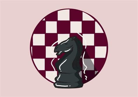 Hand drawn black knight chess pieces isolated on background. Chess logo ...