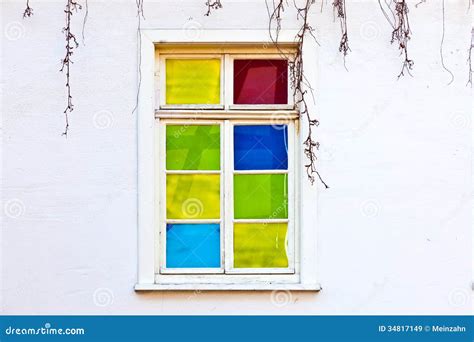 Old colorful window stock image. Image of blue, style - 34817149