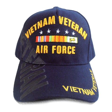 US Air Force Vietnam Veteran Hat Blue Adjustable Cap - Walmart.com ...