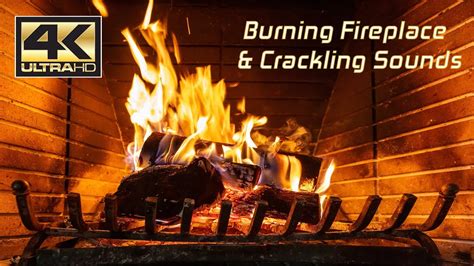 4k Relaxing Fireplace with Crackling Fire Sounds (2019) - YouTube