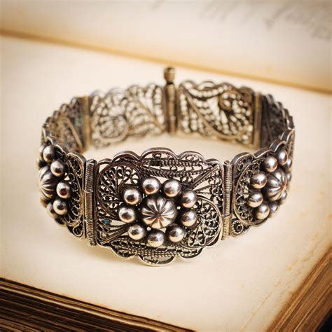 Fabulous Vintage Filigree Silver Bracelet – Fetheray