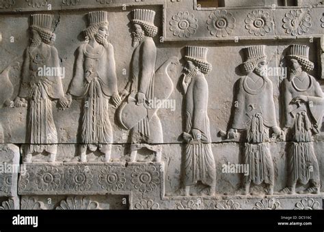 Reliefs. Persepolis. Iran Stock Photo - Alamy