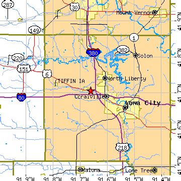 Tiffin, Iowa (IA) ~ population data, races, housing & economy