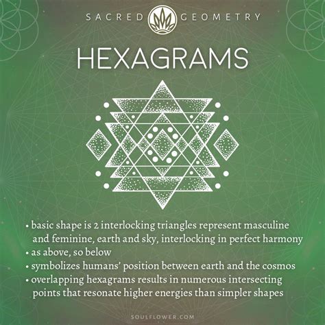 Hexagrams Meaning - Sacred Geometry - Soul Flower Blog | Sacred geometry meanings, Sacred ...