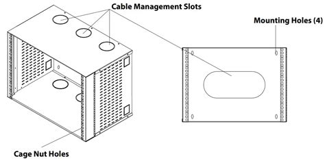 rocstor Y10E026-B1 SolidRack 6U Wall Mount Network Rack User Manual