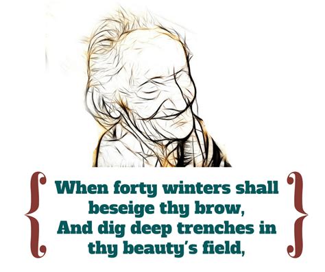 Shakespeare Sonnet 2, When forty winters shall beseige thy brow