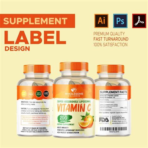 Supplement Label Designs | Supplement Labels | Supplement Packaging ...