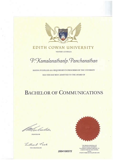 P.Kamalanathan | Blog: BACHELOR OF COMMUNICATIONS - EDITH COWAN ...