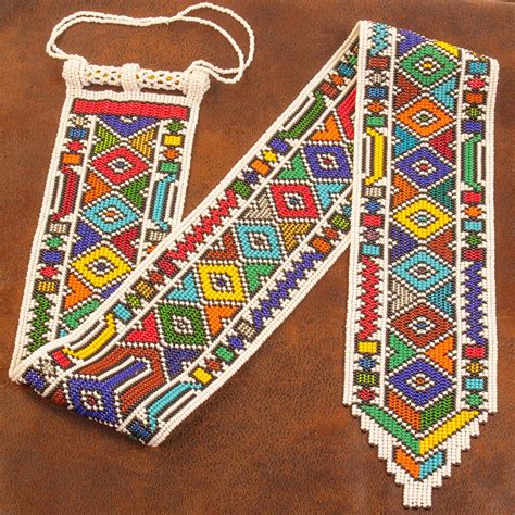 African Allure - Ndebele Beadwork Veil 39.5" Long