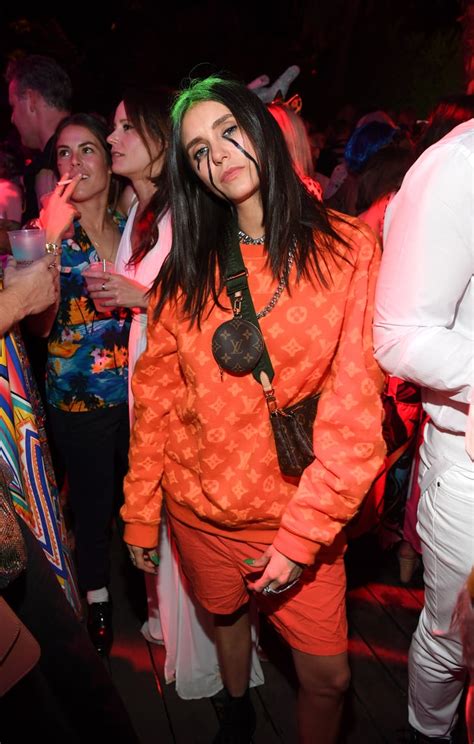 Nina Dobrev Wearing Louis Vuitton For Her Billie Eilish Halloween ...