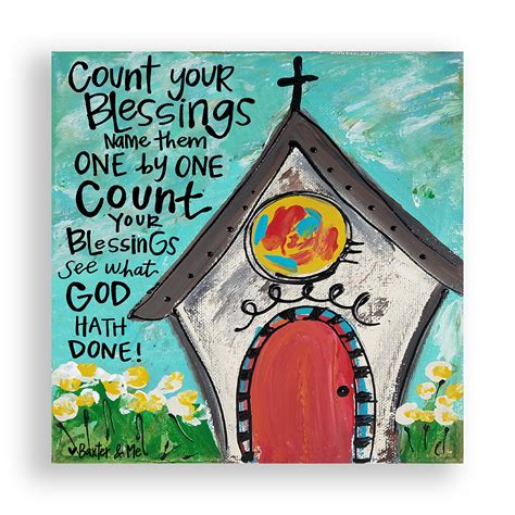 Count Your Blessings 20x20 | Scripture painting, Easter paintings ...