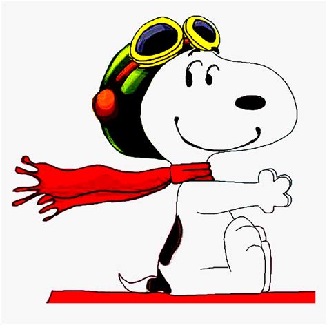 Snoopy Png - Red Baron Snoopy Cartoon, Transparent Png - kindpng