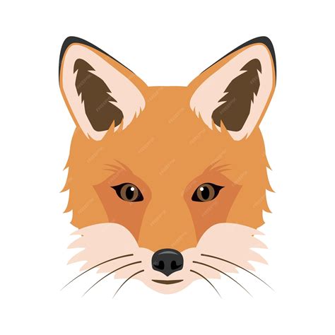 Premium Vector | Foxes face or head wild red fox icon isolated on white background