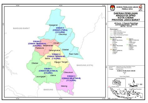 Peta Dapil Dan Alokasi Kursi Kota Cimahi - Angi Permana