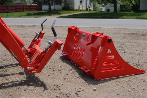 Kubota BX quick attach rock bucket for tractor attachment - Ai2 Products