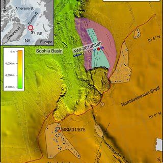 Compiled seafloor topography (sources: refs 7, 8 and 44, new data)... | Download Scientific Diagram