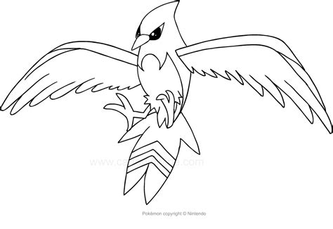 coloring pages of fletchling pokemon ready for download