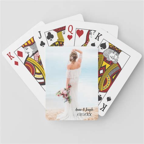 Personalized Photo Wedding Playing Cards | Zazzle.com