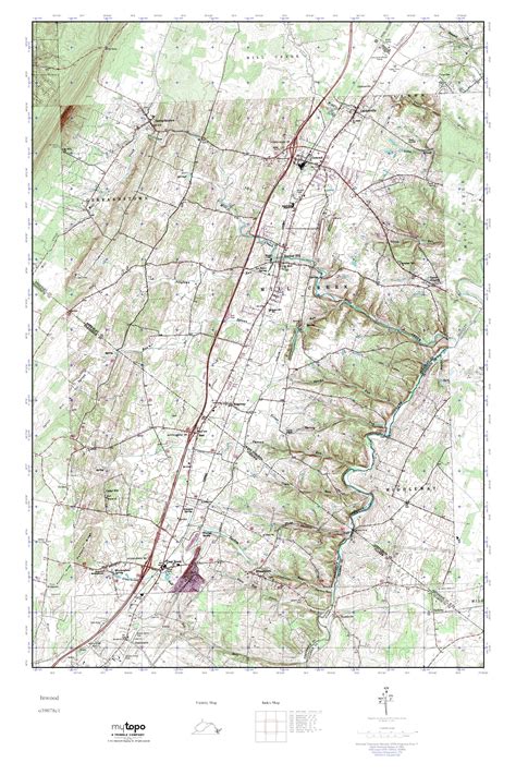 MyTopo Inwood, West Virginia USGS Quad Topo Map