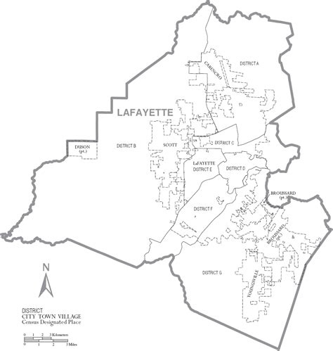 Lafayette Parish Zip Codes Map