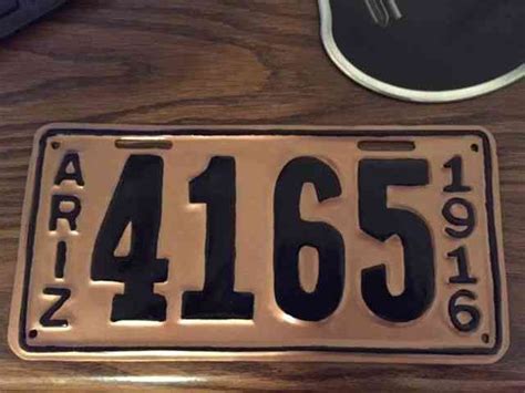 Two Arizona Motorcycle License Plates Voted 1997 Plate Of