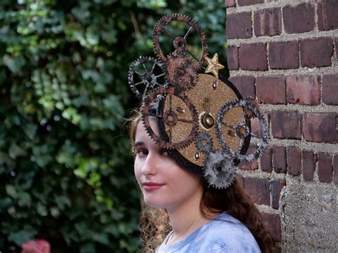 Steampunk Headpiece Steampunk Clock Steampunk costume | Etsy