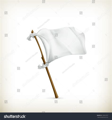 White Flag Vector Stock Vector (Royalty Free) 126567557 | Shutterstock