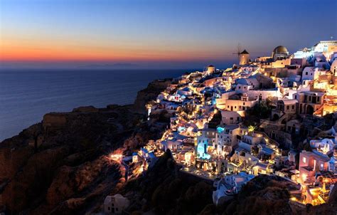 Santorini Night Wallpapers - Top Free Santorini Night Backgrounds ...