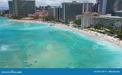 Beautiful Beach Views in Honolulu Hawaii Stock Image - Image of travel ...