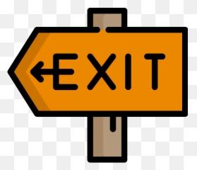 Download Hd Photoluminescent Fire Safety Exit Signs - Red Exit Sign Emoji,Exit Emoji - Free ...