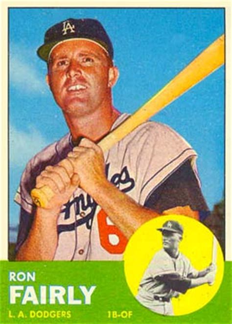 1963 Topps Ron Fairly #105 Baseball Card Value Price Guide