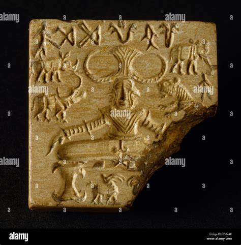 Seal from the Indus Valley civilisation. Museum of New Delhi India Stock Photo - Alamy