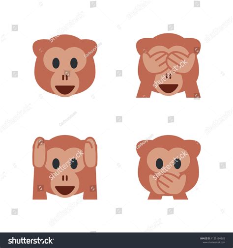 76 Hear See Speak No Evil Cartoon Emoticon Emojis Images, Stock Photos & Vectors | Shutterstock