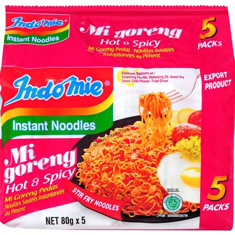 Indomie Hot & Spicy Noodles 5pk 400g | Woolworths