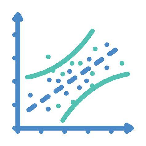 linear regression color icon vector illustration 17316875 Vector Art at ...