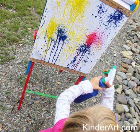 Spray Bottle Paint Mural Lesson Plan: Painting for Kids - KinderArt