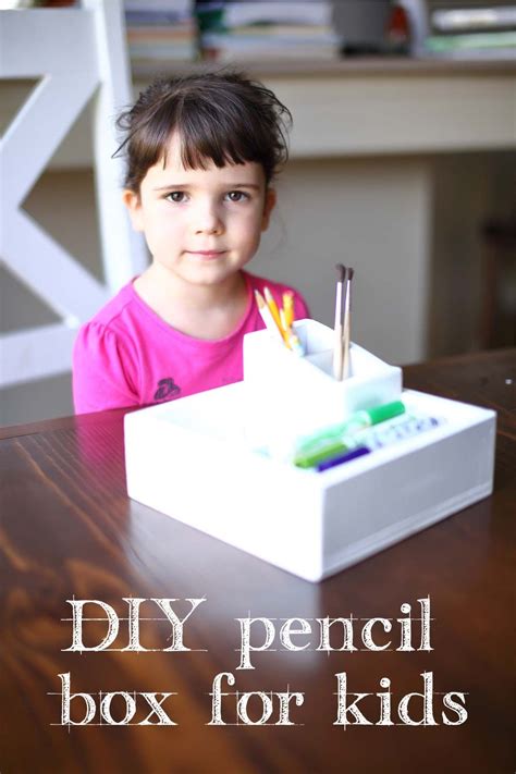 DIY pencil box for kids to make at home.. Fun outdoor activity for kids to learn how to use hand ...
