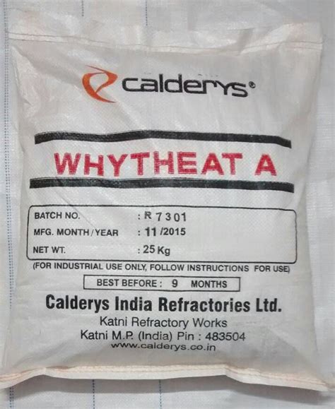 Calderys Whytheat A Refactory Castables, Packaging Size: 25 Kg ...