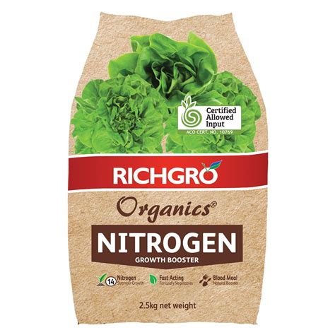 Richgro 2.5kg Organics Nitrogen Growth Booster - Bunnings Australia