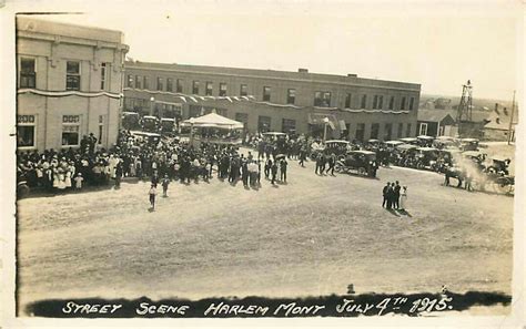 July 4th Harlem, Montana 1915 | Street scenes, Harlem, Old photos