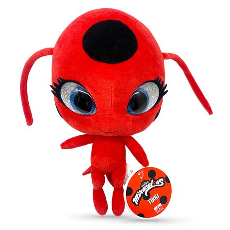 Buy MiraculousLadybug Super Soft Stuffed Toy with Resin Eyes, High Glitter and Gloss, and ...