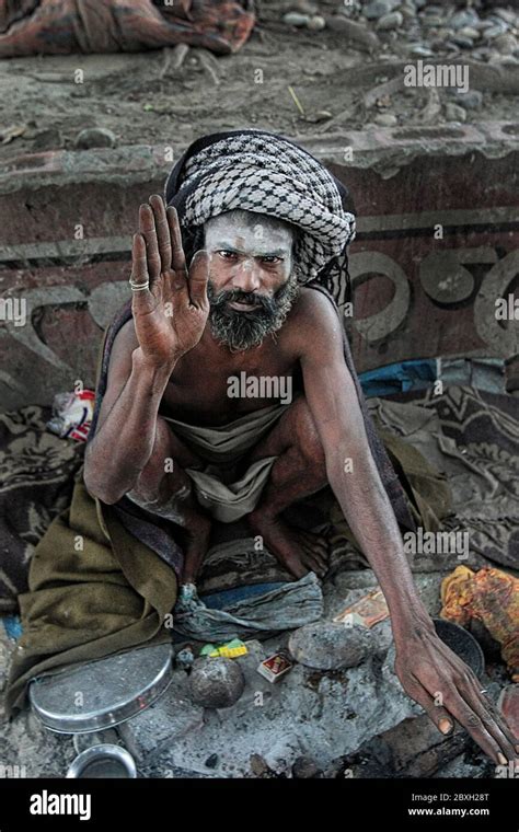 Sadhus or holy men during Kumbh Mela, Kumbh Mela, Allahabad, India ...