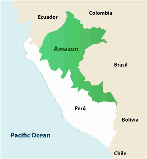 Amazon Rainforest Map - Peru Explorer - Custom Tours Travel Tourism Information