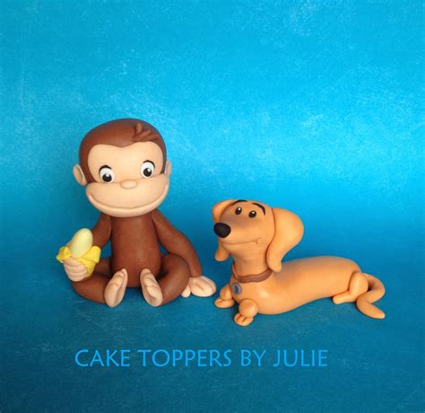 Custom Cakes by Julie: Curious George Cake & Cupcake Toppers